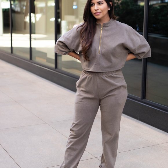Luxe Jogger Set - Olive - Picture 2 of 2